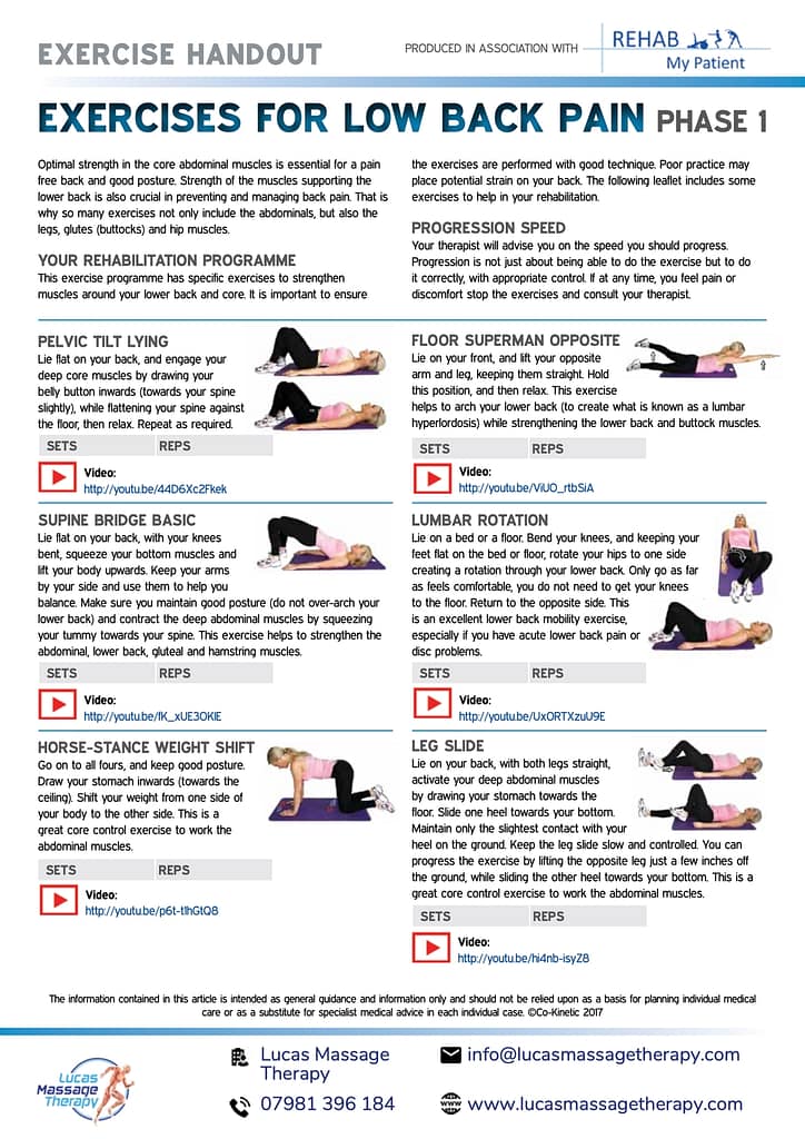 exercise for lower back 